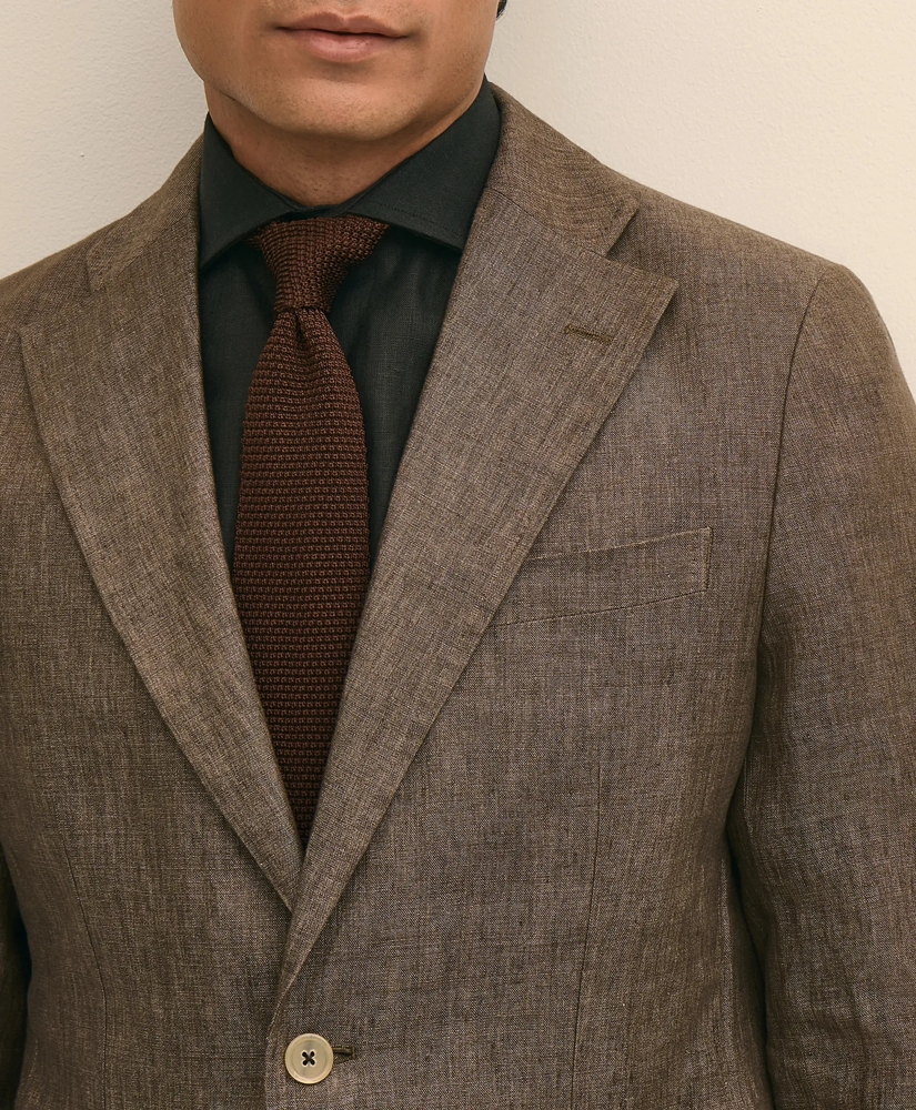 Slim Fit Linen Suit Jacket, image 3