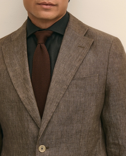 Slim Fit Linen Suit Jacket, image 3