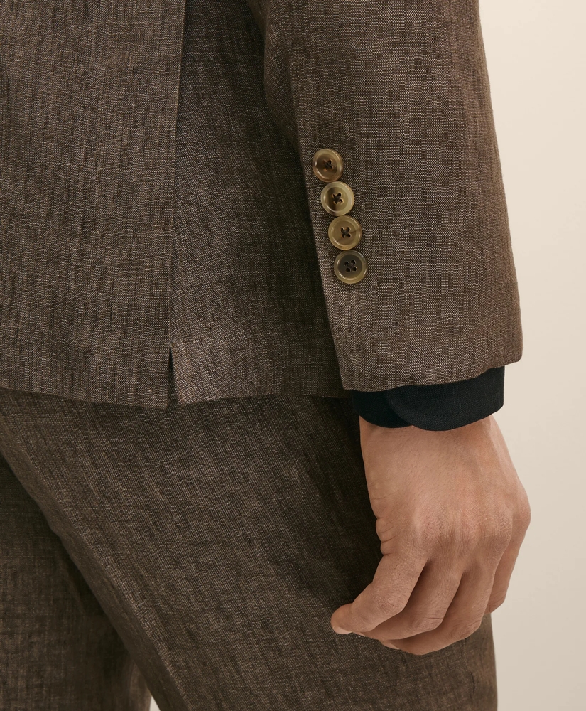 Slim Fit Linen Suit Jacket, image 5