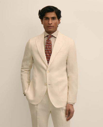 Slim Fit Linen Suit Jacket, image 1