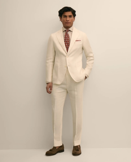 Slim Fit Linen Suit Jacket, image 2