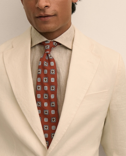 Slim Fit Linen Suit Jacket, image 3