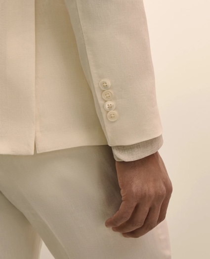 Slim Fit Linen Suit Jacket, image 5