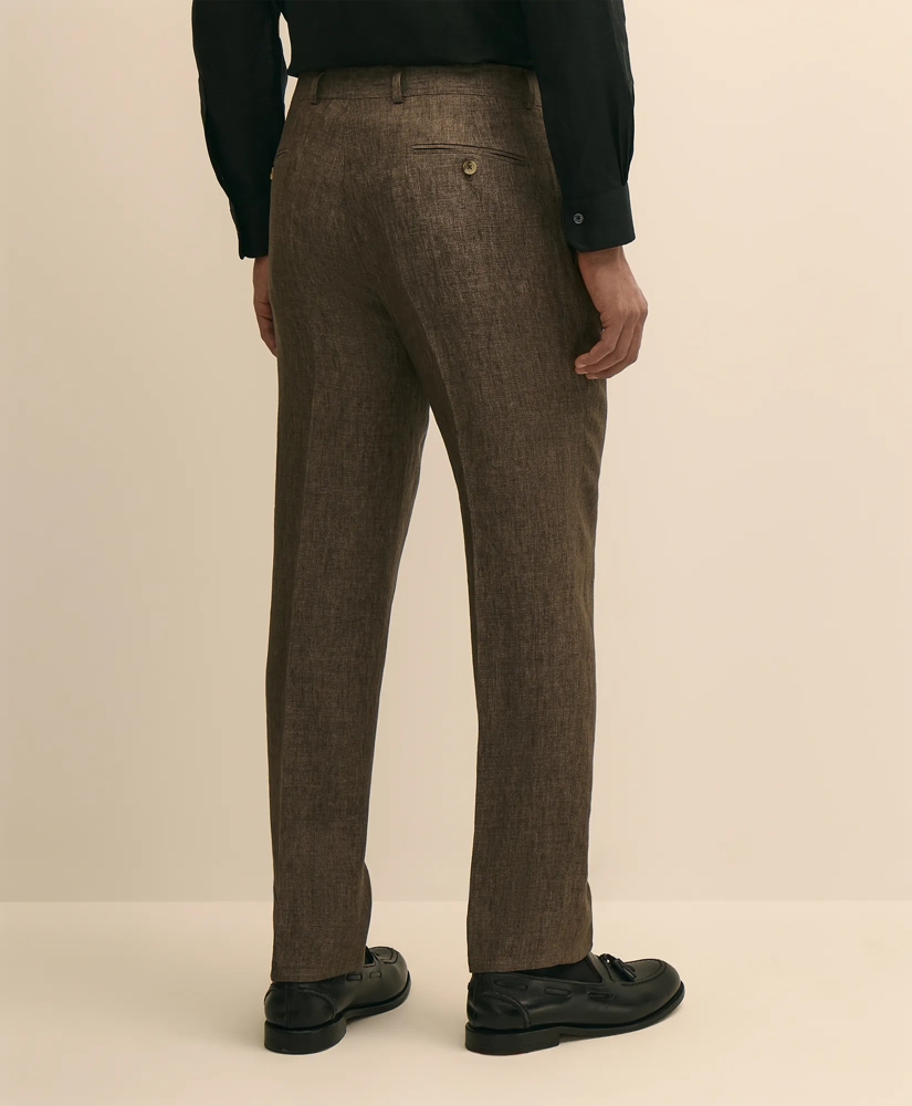 Slim Fit Linen Suit Pants, image 3
