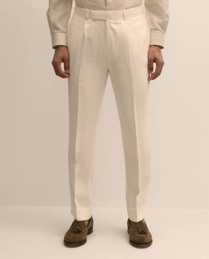 Slim Fit Linen Suit Pants, image 2