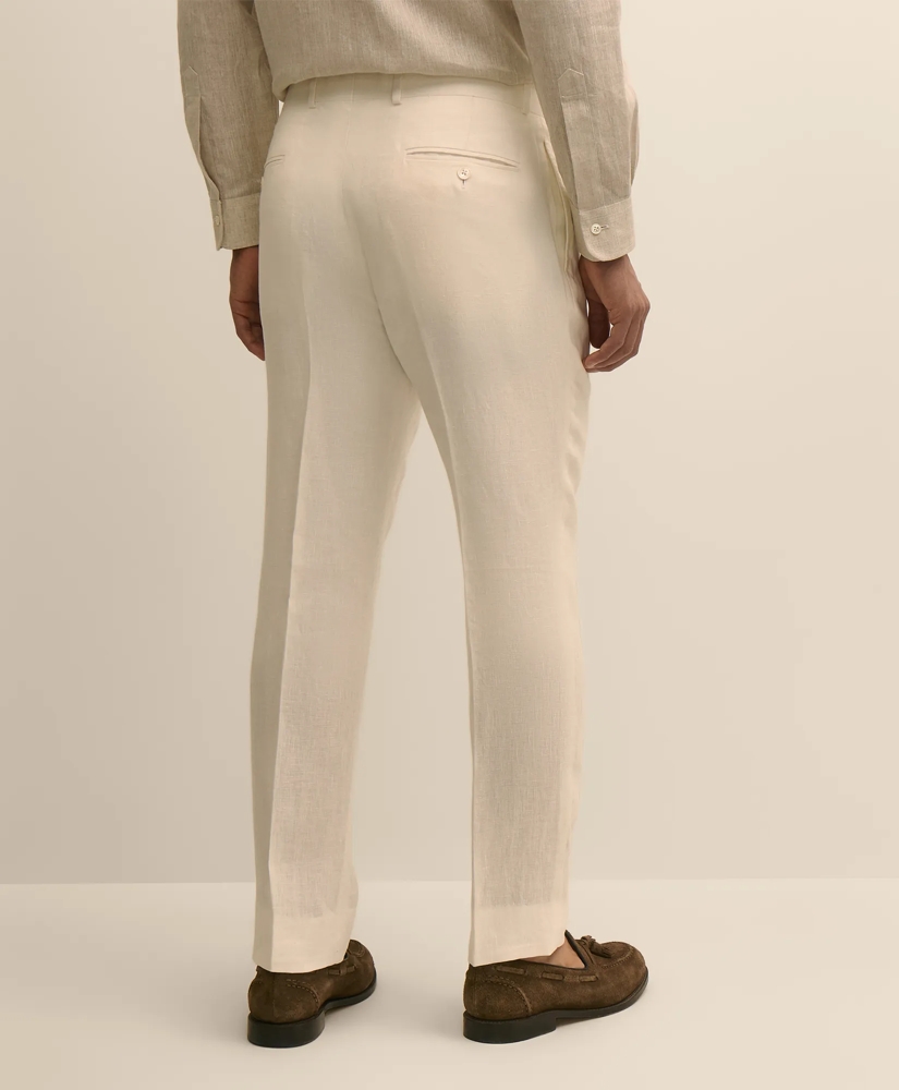 Slim Fit Linen Suit Pants, image 3