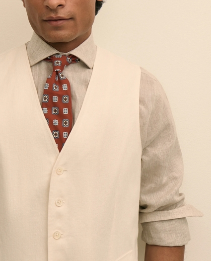 Linen Suit Vest, image 3