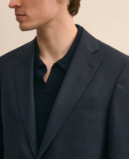 Brooks Brothers Explorer Collection Slim-Fit Overcheck Wool Suit Jacket, image 3