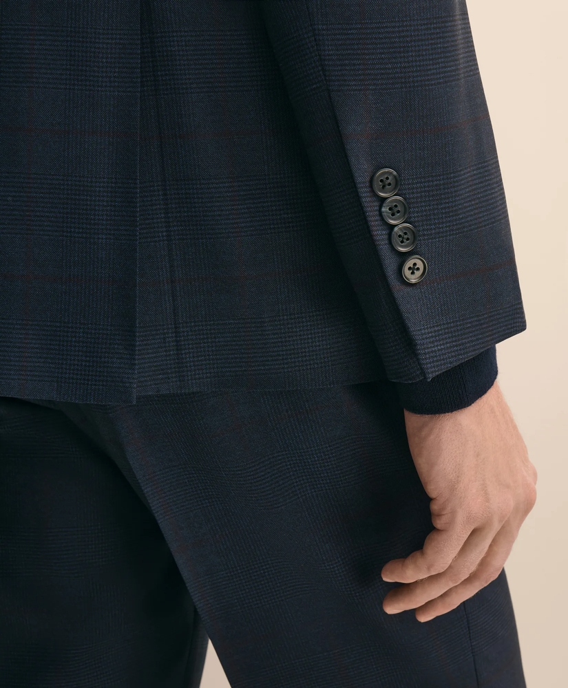 Brooks Brothers Explorer Collection Slim-Fit Overcheck Wool Suit Jacket, image 5