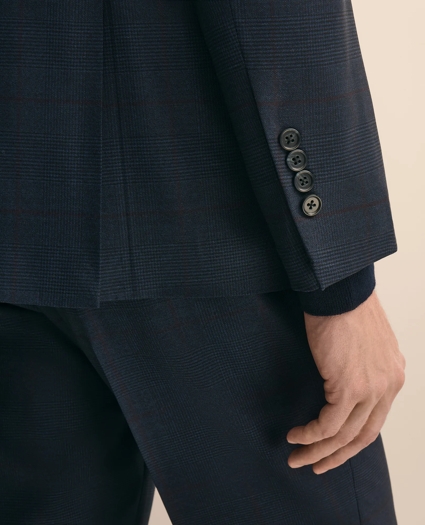 Brooks Brothers Explorer Collection Slim-Fit Overcheck Wool Suit Jacket, image 5
