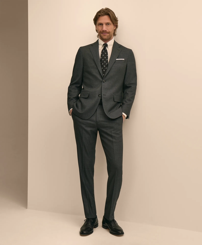 Brooks Brothers Explorer Collection Slim-Fit Wool Birdseye Suit Pants, image 1
