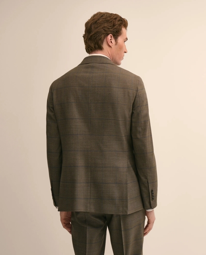 Brooks Brothers Explorer Collection Slim-Fit Overcheck Glen-Plaid Wool Suit Jacket, image 5