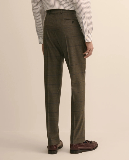 Brooks Brothers Explorer Collection Slim-Fit Overcheck Glen-Plaid Wool Suit Pants, image 3