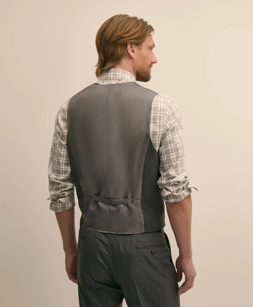 Brooks Brothers Explorer Collection Classic Fit Pinstripe Wool Vest, image 4