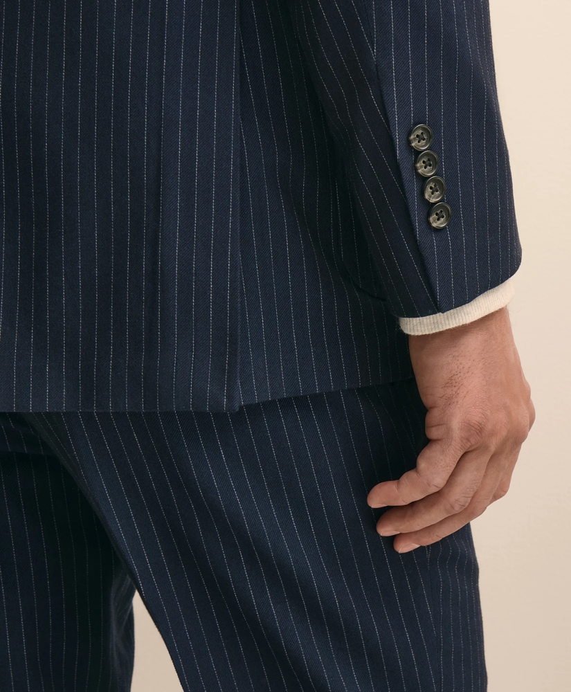 Classic Fit Cotton-Wool Pinstripe Suit Jacket, image 5