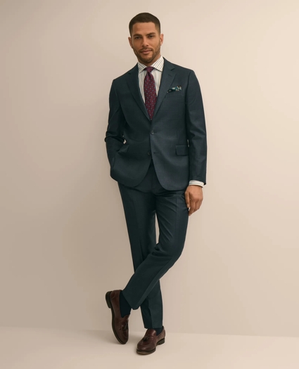 Classic Fit Wool Windowpane 1818 Suit, image 1