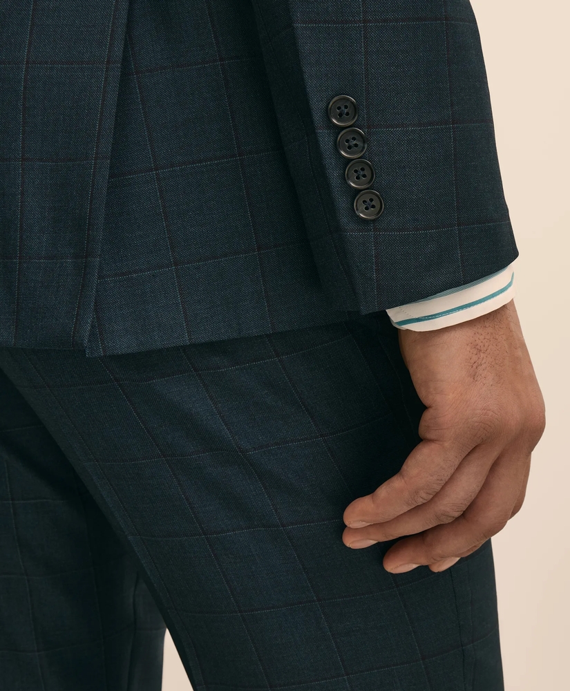 Classic Fit Wool Windowpane 1818 Suit, image 5