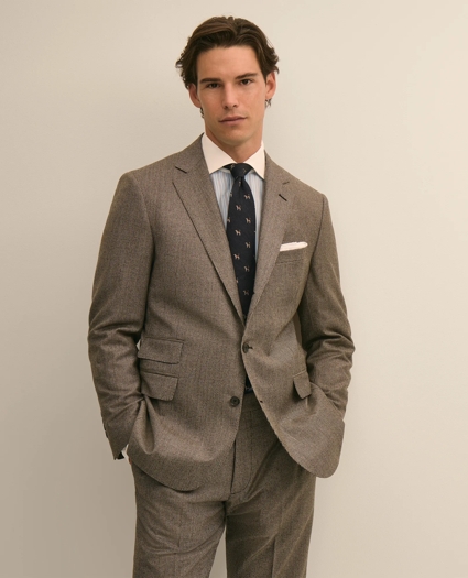 Classic Fit Wool Windowpane 1818 Suit, image 2