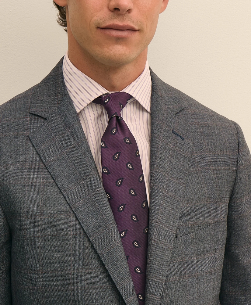 Classic Fit Wool Overcheck 1818 Suit, image 2
