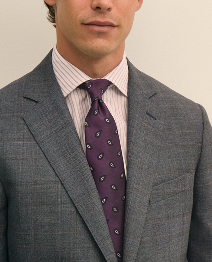 Classic Fit Wool Overcheck 1818 Suit, image 2