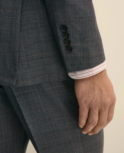 Classic Fit Wool Overcheck 1818 Suit, image 5