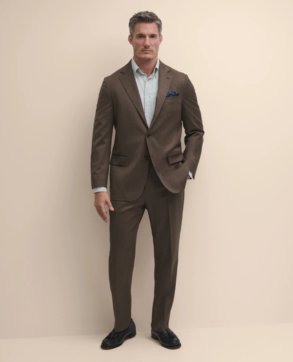 Covert-Wool Blend Sack Suit, image 2