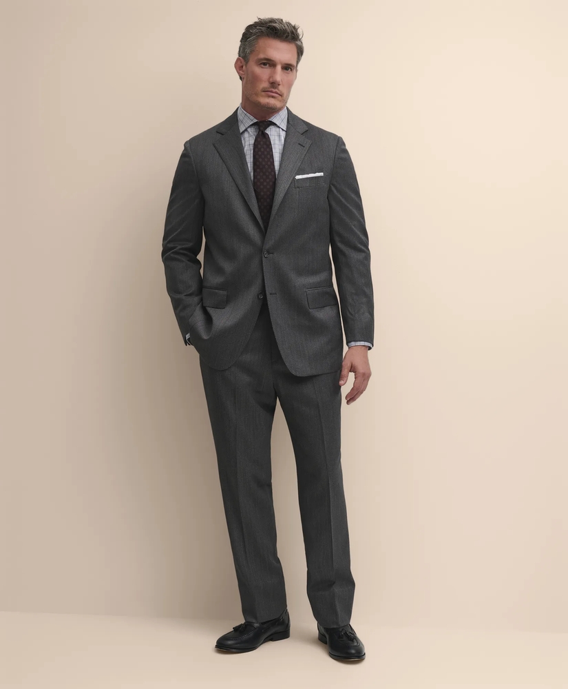 Covert-Wool Blend Sack Suit, image 2