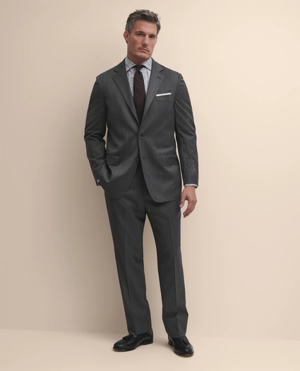 Covert-Wool Blend Sack Suit, image 2