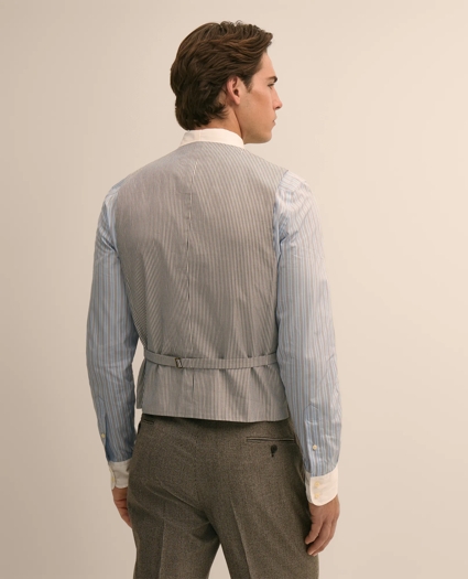 Classic Fit Wool Mini-Houndstooth 1818 Vest, image 4