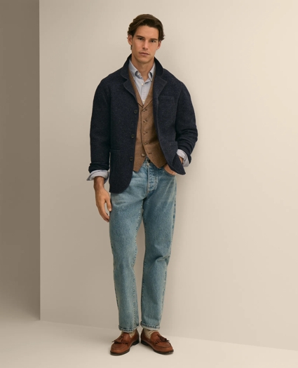 Classic Fit Wool Glen Plaid Suit Vest, image 3