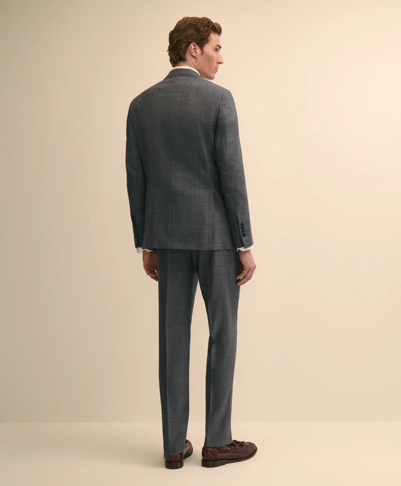 Slim Fit Wool Overcheck 1818 Suit, image 4