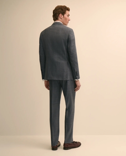 Slim Fit Wool Overcheck 1818 Suit, image 4