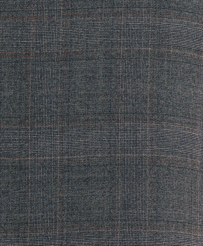 Slim Fit Wool Overcheck 1818 Suit, image 6