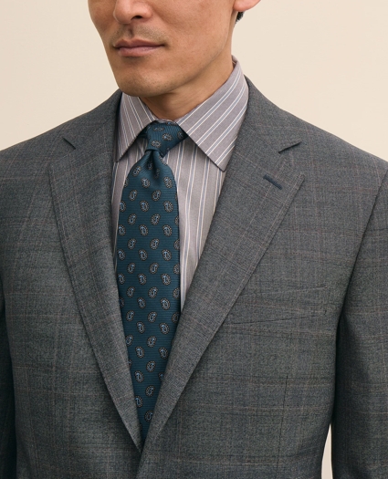 Traditional Fit Wool Overcheck 1818 Suit, image 3