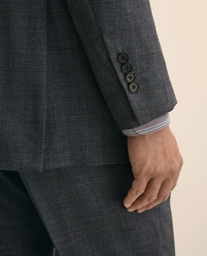 Traditional Fit Wool Overcheck 1818 Suit, image 5