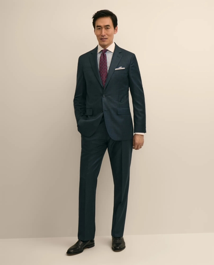 Traditional Fit Wool Windowpane 1818 Suit, image 1