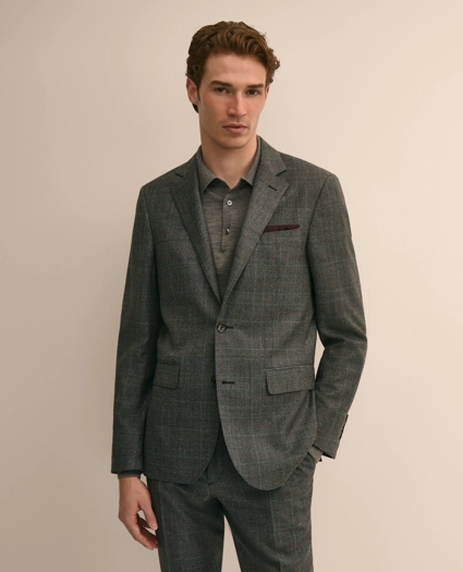 Slim Fit Wool Glen Plaid 1818 Suit, image 1