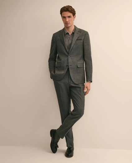 Slim Fit Wool Glen Plaid 1818 Suit, image 2