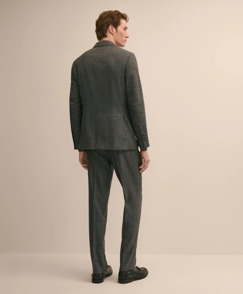 Slim Fit Wool Glen Plaid 1818 Suit, image 4