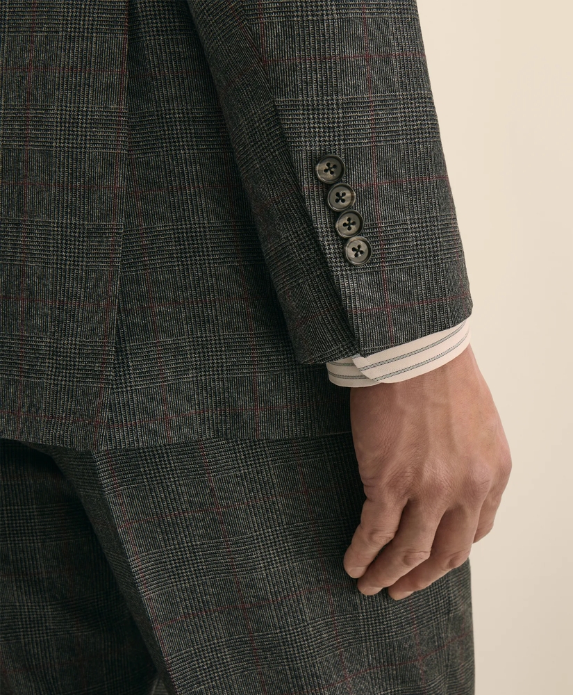 Traditional Fit Wool Glen Plaid 1818 Suit, image 5