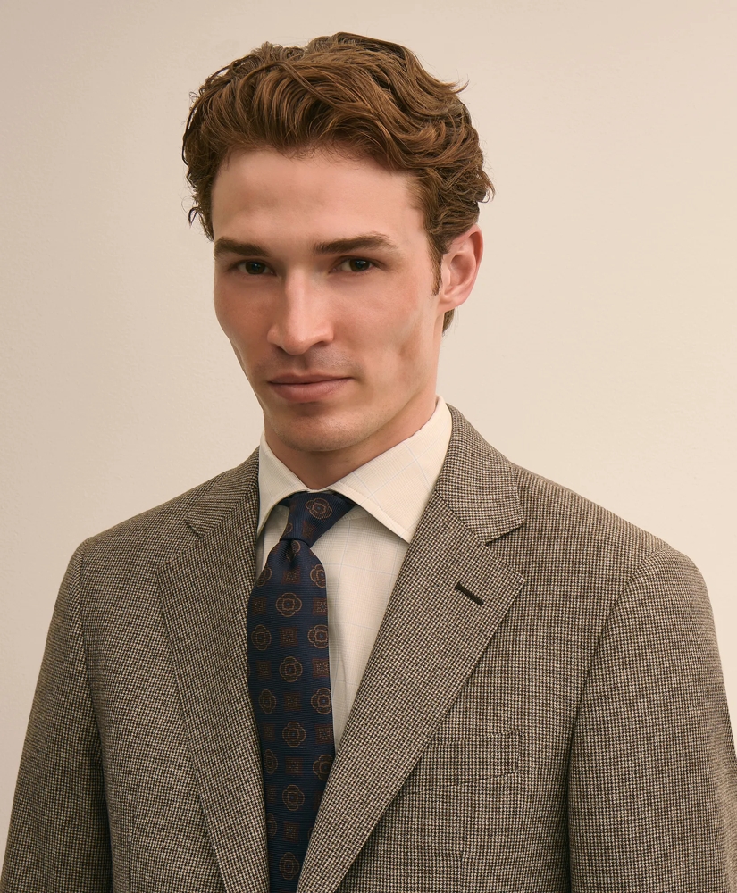 Slim Fit Wool Mini-Houndstooth 1818 Suit, image 3