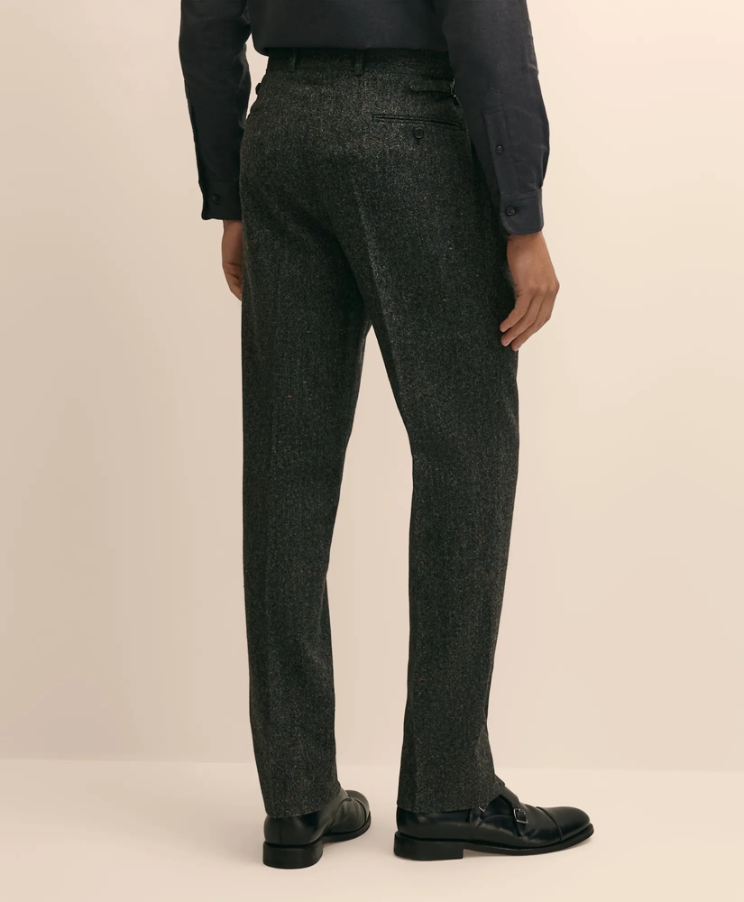Classic Fit Flecked Wool Tweed Single-Pleat Suit Pants, image 3