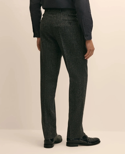 Classic Fit Flecked Wool Tweed Single-Pleat Suit Pants, image 3