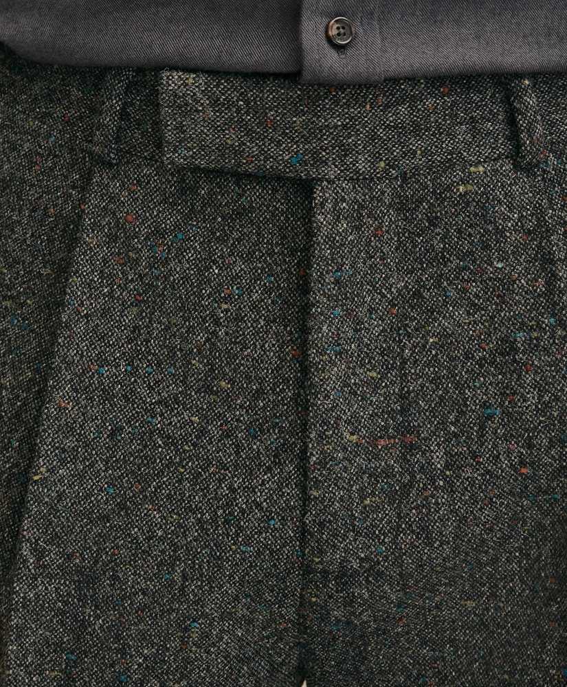 Classic Fit Flecked Wool Tweed Single-Pleat Suit Pants, image 5