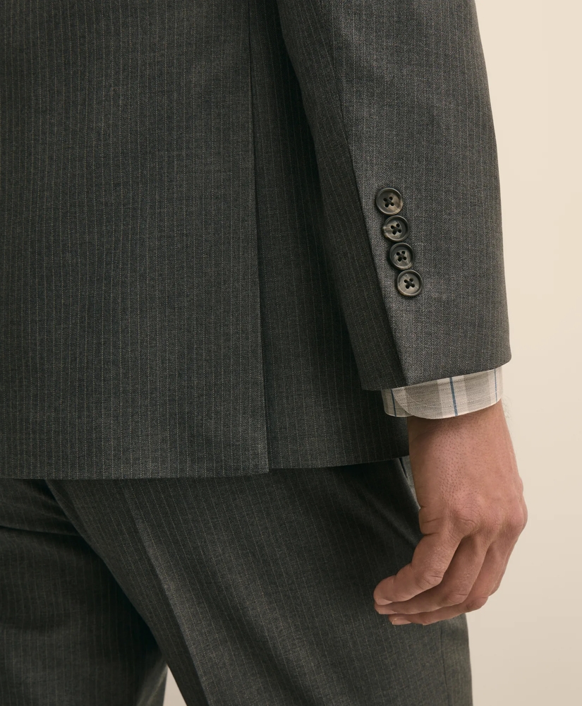 Brooks Brothers Explorer Collection Slim-Fit Pinstripe Wool Suit Jacket, image 4