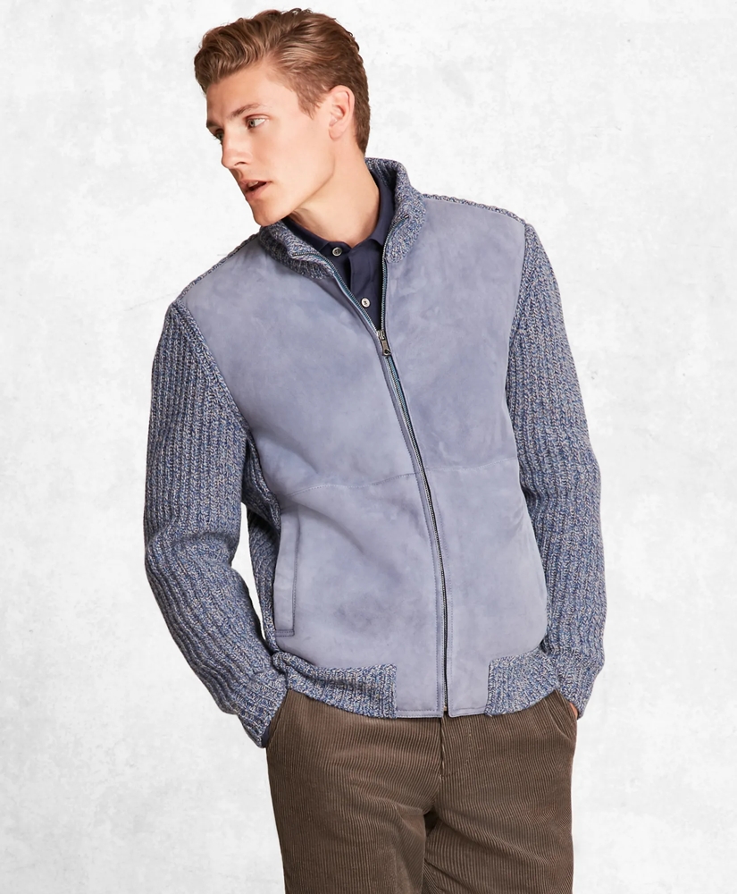 Golden Fleece® Shearling Zip-Up Cardigan Jacket, image 1