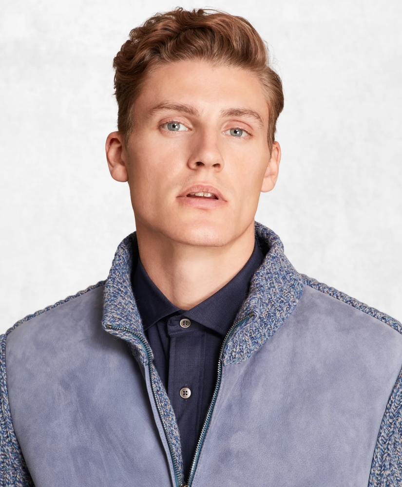 Golden Fleece® Shearling Zip-Up Cardigan Jacket, image 2