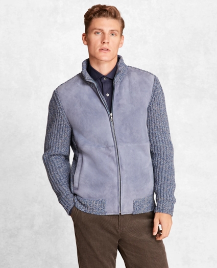 Golden Fleece® Shearling Zip-Up Cardigan Jacket, image 3