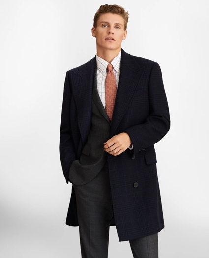 Plaid Double-Breasted Topcoat, image 1