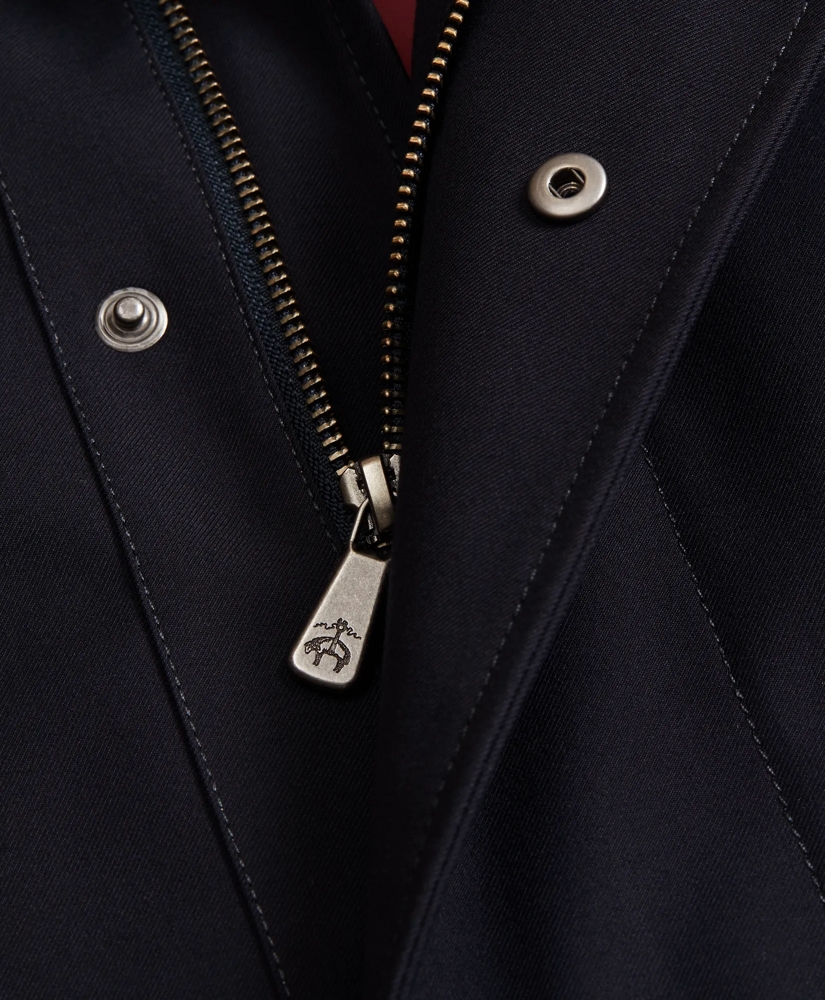 Bonded Twill Hooded Topcoat, image 2